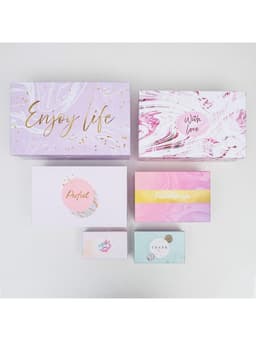 Набор коробок 15 в 1, упаковка подарочная, «Текстурный», 12×6.5×4 см - 46.5×30×17.5 см