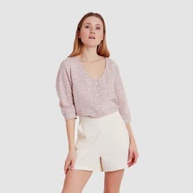 Шорты женские MINAKU: Enjoy, молочные, размер 52