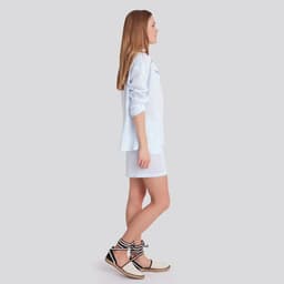 Шорты женские MINAKU: Enjoy, светло-голубые, размер 42