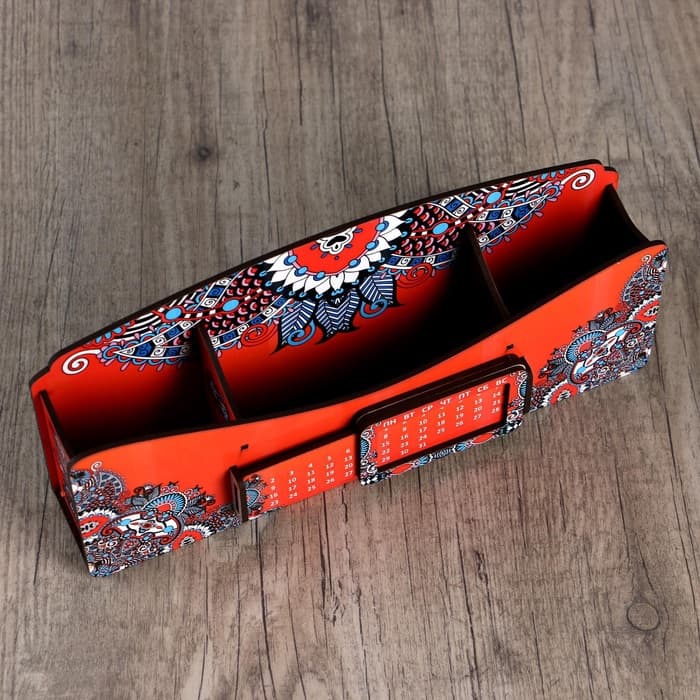 Органайзер для канцелярии «Диванчик из детства», с вечным календарём