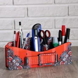 Органайзер для канцелярии «Диванчик из детства», с вечным календарём