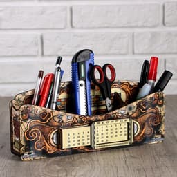 Органайзер для канцелярии «Древняя карта», вечный календарь