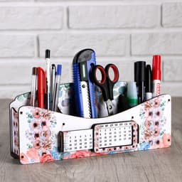 Органайзер для канцелярии «Цветочная долина», с вечным календарём