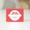 Этикетка для домашних заготовок «Лакомка», 70×70 мм, красная