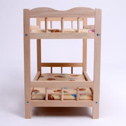 Кровать для кукол, большая двухъярусная, 50×25 см