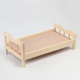 Кровать для кукол, большая классическая, 50×30×20 см