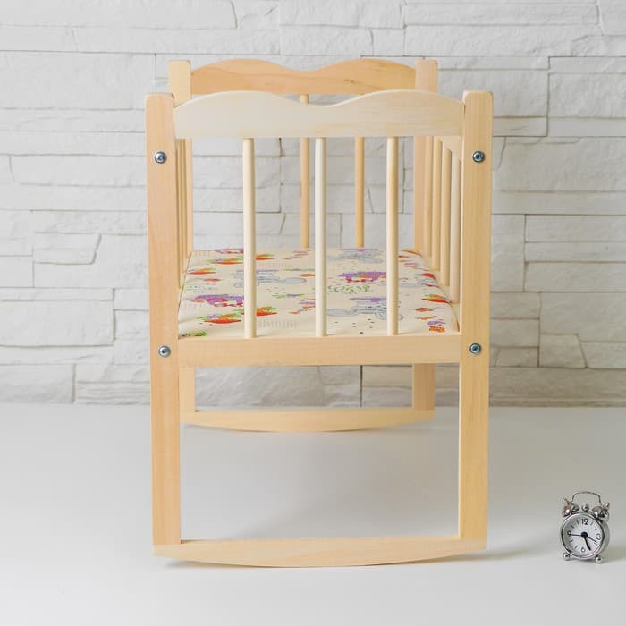 Кровать - качалка для кукол, большая, 50×30×45 см