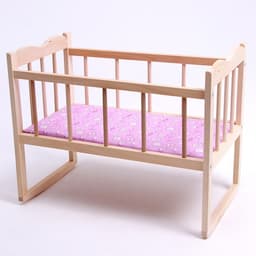 Кровать - качалка для кукол, большая, 50×30×45 см