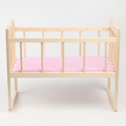 Кровать - качалка для кукол, большая, 50×30×45 см