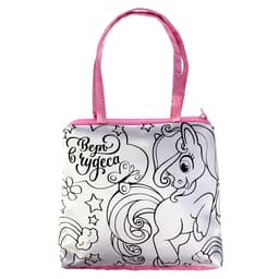 Сумка - раскраска «Единорожка», с фломастерами