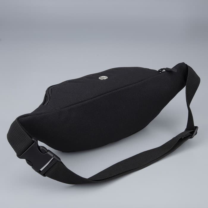 Сумка поясная, текстильная, отд. на молнии, черная, Heritage, 35 х 12 х 8 см