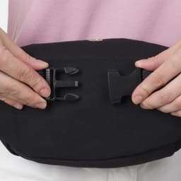 Сумка поясная, текстильная, отд. на молнии, черная, Heritage, 35 х 12 х 8 см