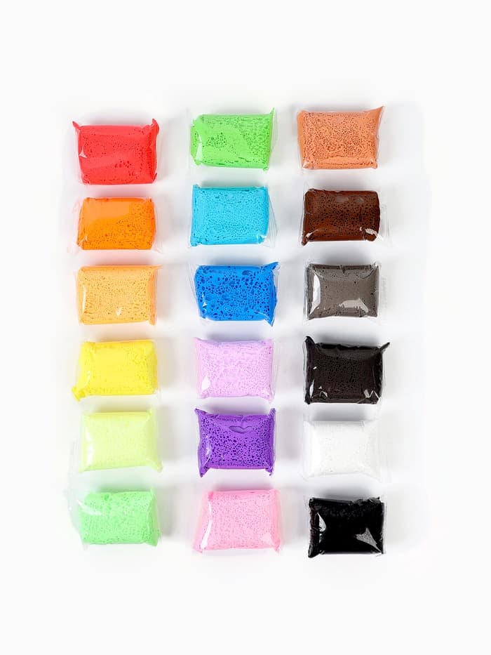 Воздушный пластилин, 18 цветов, МИКС