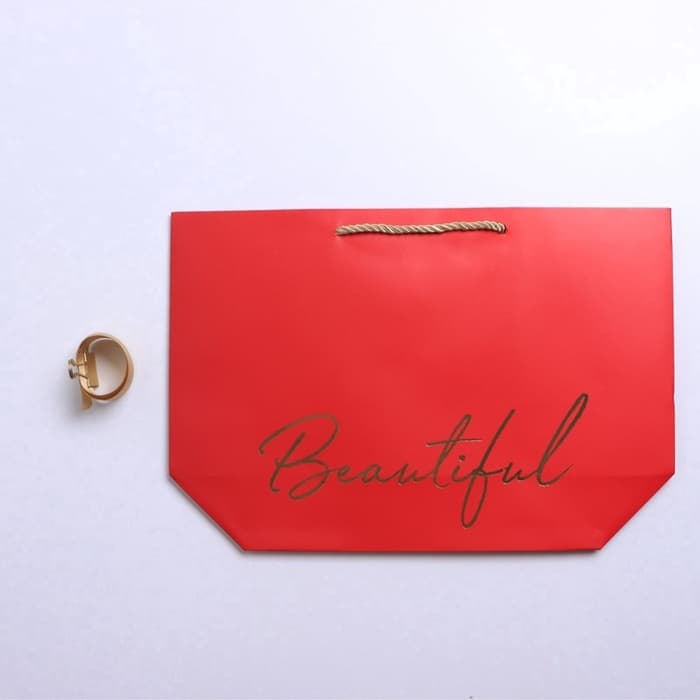 Пакет подарочный, упаковка, Beautiful, 26×25×11 см