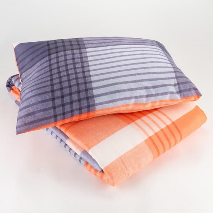 Комплект спальный «Экономь и Я»: одеяло 1.5 сп, синтепон 100 г/м² + подушка 50×70 см, МИКС