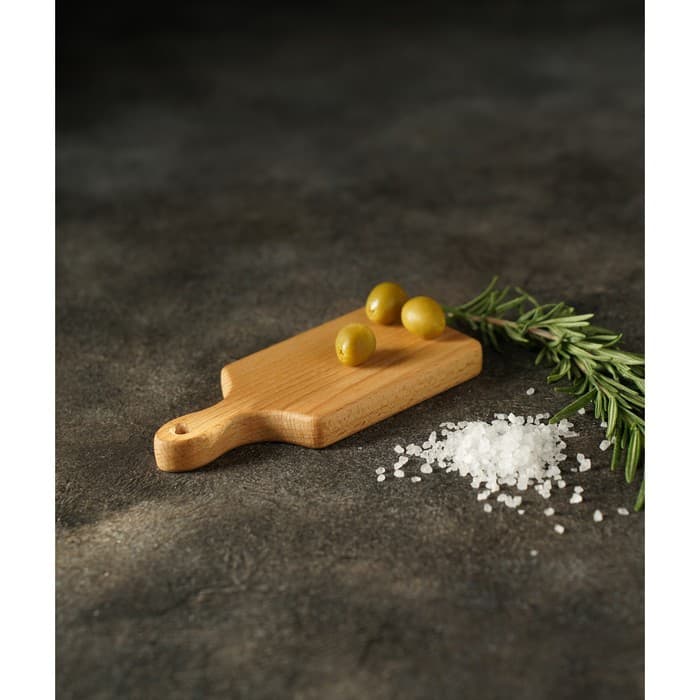 Доска для подачи и сервировки канапе Доляна «БУковский», 15×7×1.6 см, дерево массив бука