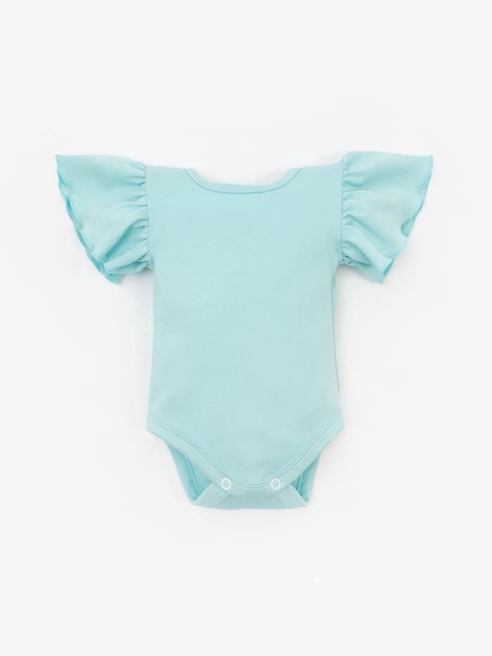 Боди для девочки «Крошка Я. Розовый бант», рост 86-92 см, бирюзовое