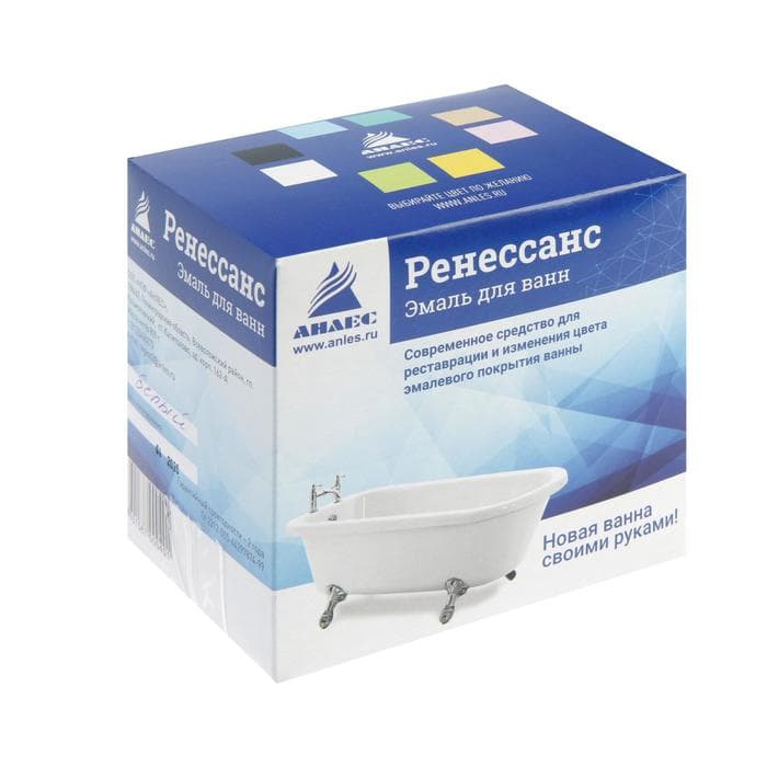 Эмаль для восстановления покрытия ванн «Ренессанс», 800 г, белая