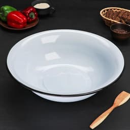 Таз для бани эмалированный, 10 л, голубой