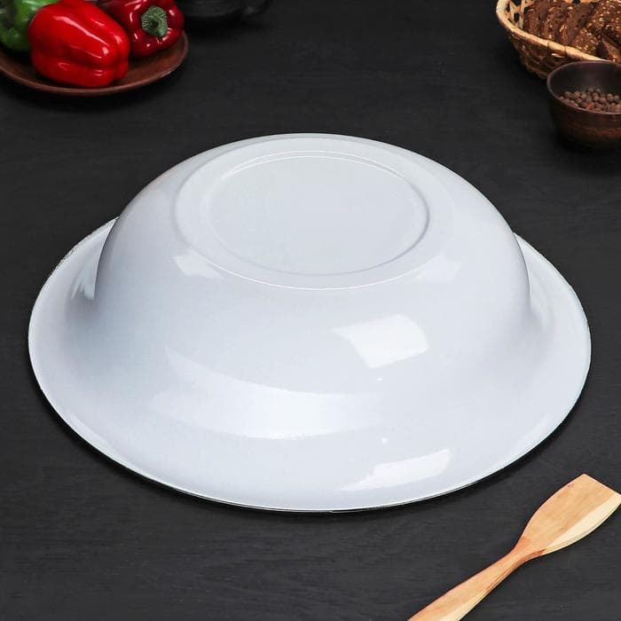 Таз для бани эмалированный, 10 л, голубой