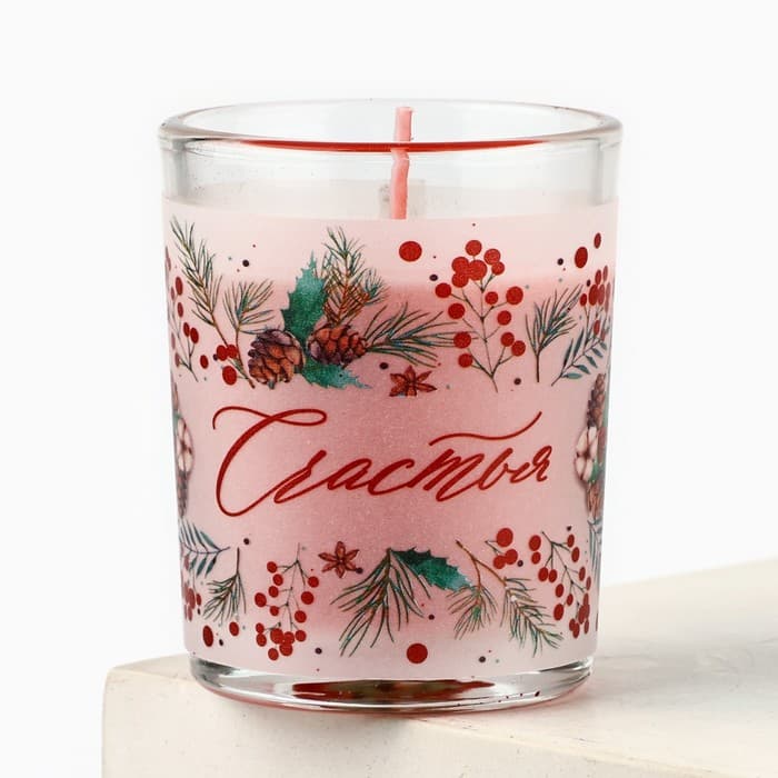 Подарочный набор новогодних свечей «Счастья», 11×5.6×9.8 см