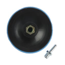 Насадка с липучкой для дрели и УШМ ТУНДРА, М14, с адаптером, твердая, 125 мм