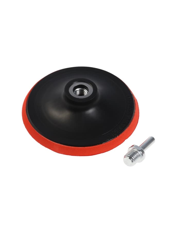 Насадка с липучкой для дрели и УШМ ЛОМ, М14, с адаптером, 125 мм