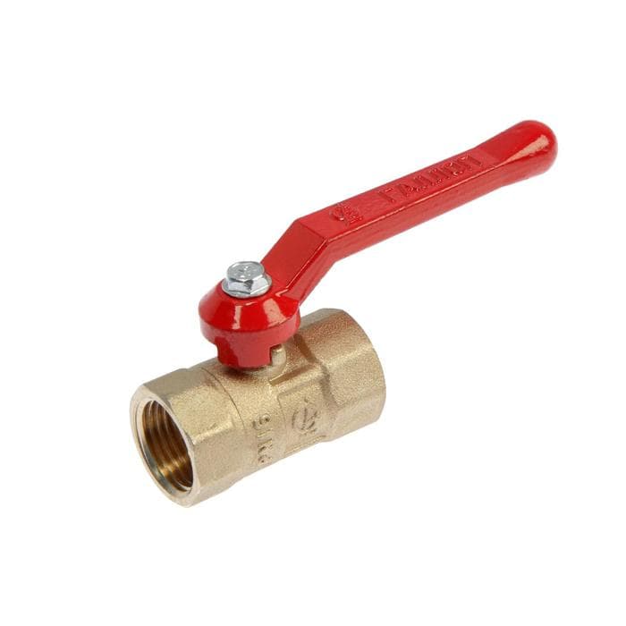 Кран шаровой «ГАЛЛОП» ПРАКТИК DN-15 120, внутренняя/внутренняя резьба 1/2", ручка
