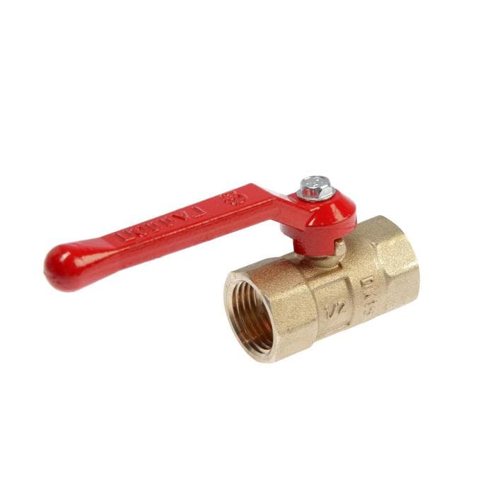 Кран шаровой «ГАЛЛОП» ПРАКТИК DN-15 120, внутренняя/внутренняя резьба 1/2", ручка