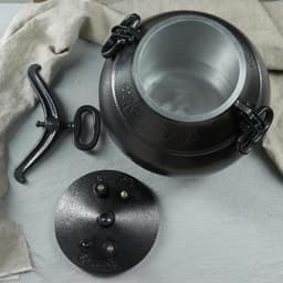 Афганский казан, 20 л, алюминий, чёрный