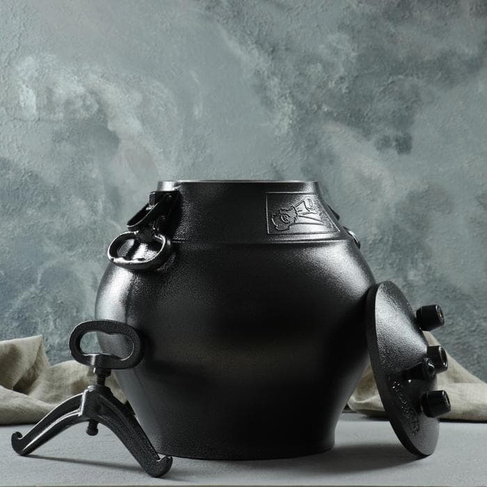 Афганский казан, 30 л, алюминий, чёрный