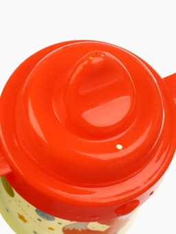 Поильник детский M&B «Лисята. Мамы и малыши» с твёрдым носиком, от 9 мес., 140 мл., с ручками, оранжевый