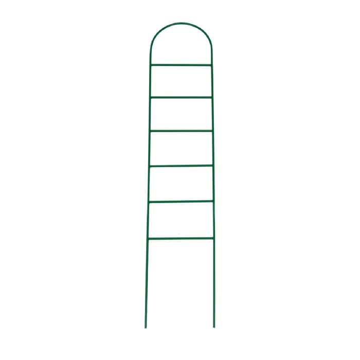 Шпалера, 140×30×1 см, металл, зелёная, «Лестница»