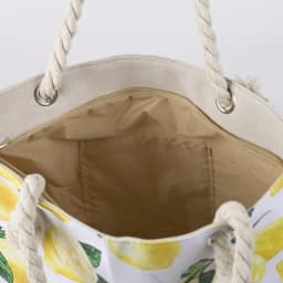 Сумка женская пляжная на молнии «Лимонное настроение», белая