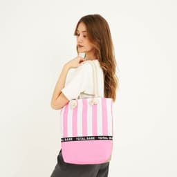 Сумка женская пляжная на молнии Total Babe, розовая