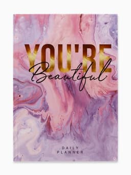 Ежедневник А5, 160 листов, в твердой обложке, You're beautiful