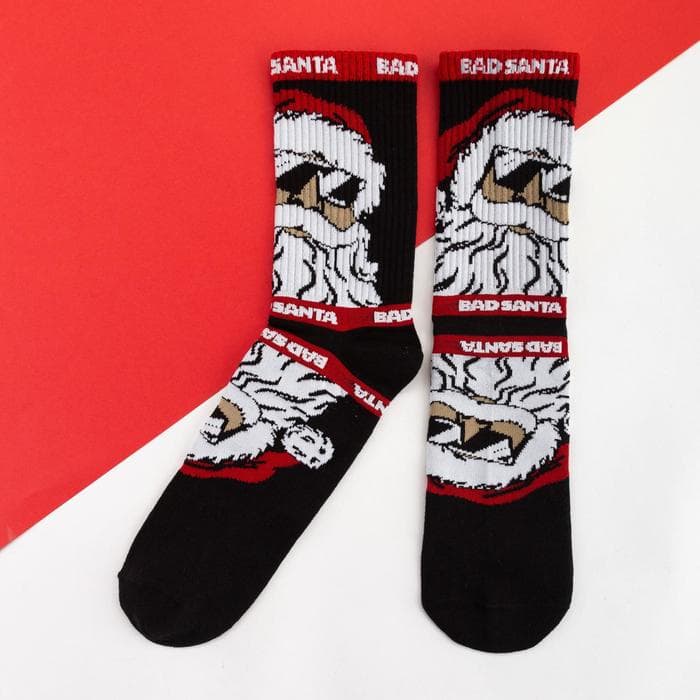 Носки новогодние мужские KAFTAN «Санта» размер 41-44 (27-29 см), чёрные