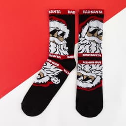 Носки новогодние мужские KAFTAN «Санта» размер 41-44 (27-29 см), чёрные