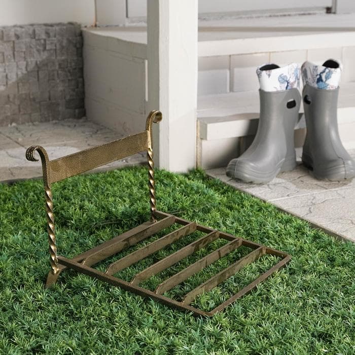 Декроттуар для очистки обуви, 32×26 см, бронза