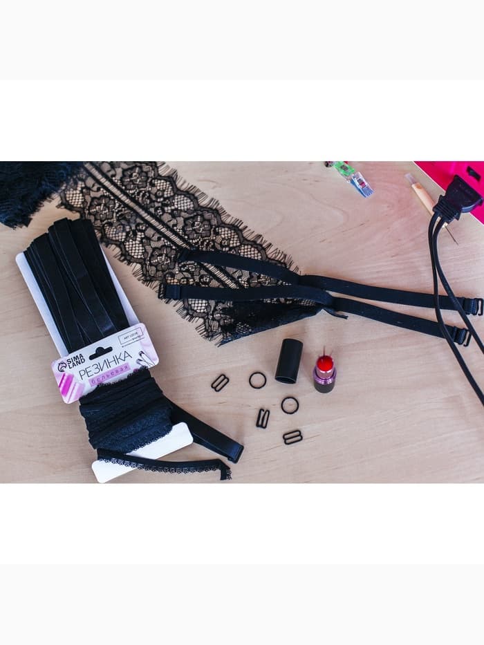 Кольцо для бретелей, металлическое, 15 мм, 20 шт., чёрное