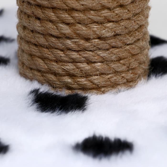 Когтеточка для котят, 30×20×34 см, двойная, джут, белая