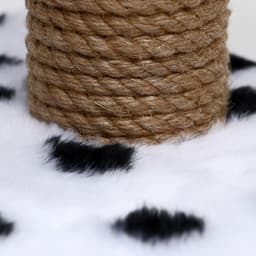 Когтеточка для котят, 30×20×34 см, двойная, джут, белая