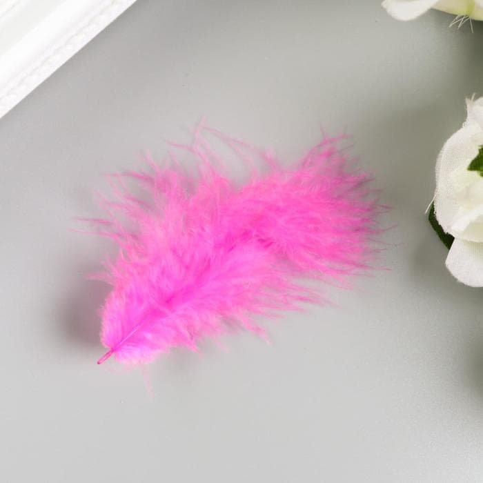 Перья декоративные «Карнавальные», 5-8 см, набор 24 шт., 6 цветов, пастель, ассорти