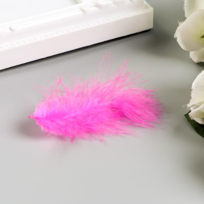 Перья декоративные «Карнавальные», 5-8 см, набор 24 шт., 6 цветов, пастель, ассорти