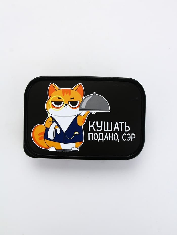 Ланч - бокс прямоугольный «Кушать подано, сэр», 1200 мл