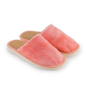 Туфли комнатные женские закрытые, цвет оранжевый, размер 38/39