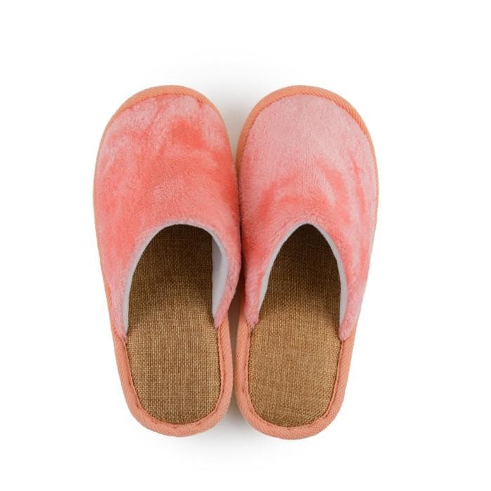 Туфли комнатные женские закрытые, цвет оранжевый, размер 38/39