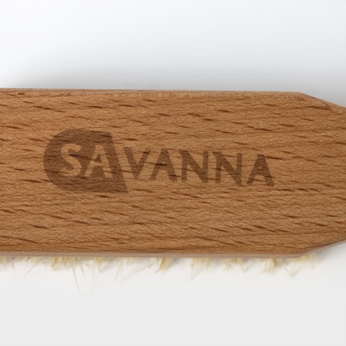 Щётка для обуви SAVANNA, 21×3.5 см, 59 пучков, натуральный волос