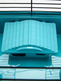 Клетка-мини для грызунов «Пижон» №1, 27×15×13 см, укомплектованная, бирюзовая