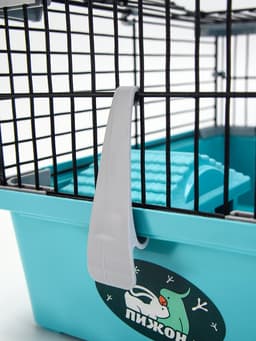 Клетка-мини для грызунов «Пижон» №1, 27×15×13 см, укомплектованная, бирюзовая